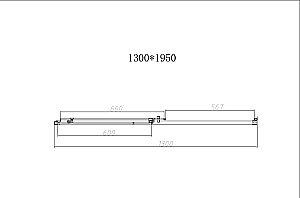 Душевая дверь Vincea Slim-N VDS-4SN130CLG 130 стекло прозрачное/профиль брашированное золото купить в интернет-магазине Sanbest