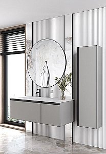 Пенал Armadi Art QUATRO LUNA профиль ANTHRACITE для ванной в интернет-магазине сантехники Sanbest