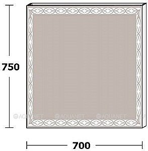 Зеркало LED De Aqua ТРЕНД 205773 70x75 в ванную от интернет-магазине сантехники Sanbest