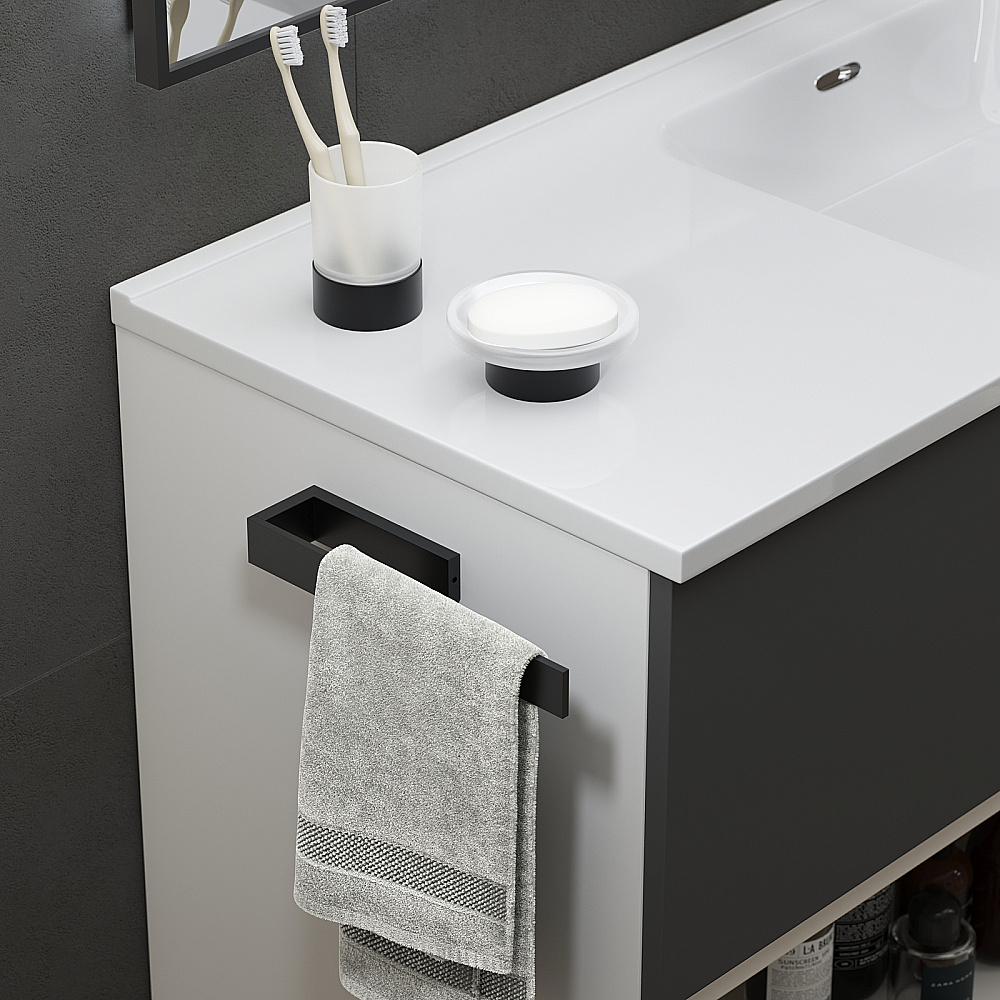Полотенцедержатель Timo Petruma 15250/03 25 черный матовый купить в интернет-магазине сантехники Sanbest