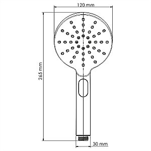 Душевая система WasserKRAFT Sauer A188.261.348.PG Thermo золото купить в интернет-магазине сантехники Sanbest