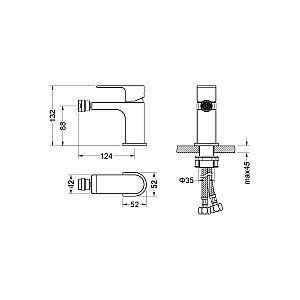 Смеситель для биде Aquatek Лира AQ1418CR хром купить в интернет-магазине сантехники Sanbest
