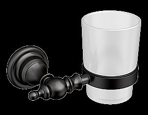 Стакан для зубных щеток CeramaLux Elegance 95802 черный матовый купить в интернет-магазине сантехники Sanbest