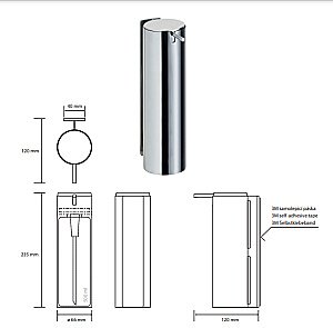 Диспенсер Bemeta Easy 163109091 нержавеющая сталь купить в интернет-магазине сантехники Sanbest