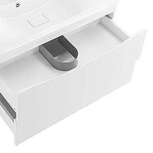 Тумба с раковиной Belbagno MARINO 90 2C-SO/BB900/450-LV-MR-PR Bianco Lucido для ванной в интернет-магазине Sanbest