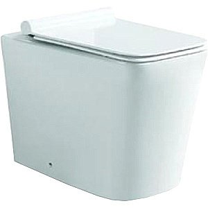 Унитаз приставной SantiLine SL-5021 безободковый, с крышкой микролифт купить в интернет-магазине Sanbest