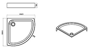 Душевой поддон AM.PM Like W83T-315-090W 90х90 белый купить в интернет-магазине Sanbest