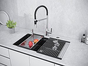 Кухонная мойка Paulmark LUMI 74UNI LU74-AN антрацит купить в интернет-магазине сантехники Sanbest