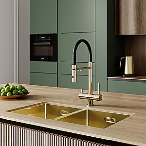 Смеситель для кухни Iddis Ace ACEMGFFi05 золото матовое купить в интернет-магазине сантехники Sanbest