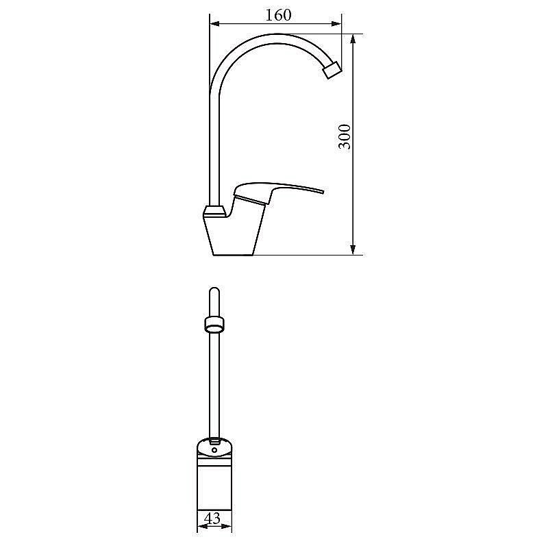 Смеситель для кухни Veragio Triumph VR.TRM-2785.CR купить в интернет-магазине сантехники Sanbest