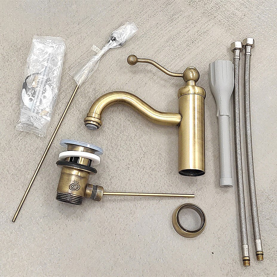 Смеситель для раковины PAINI Duomo 88F3211KM бронза купить в интернет-магазине сантехники Sanbest