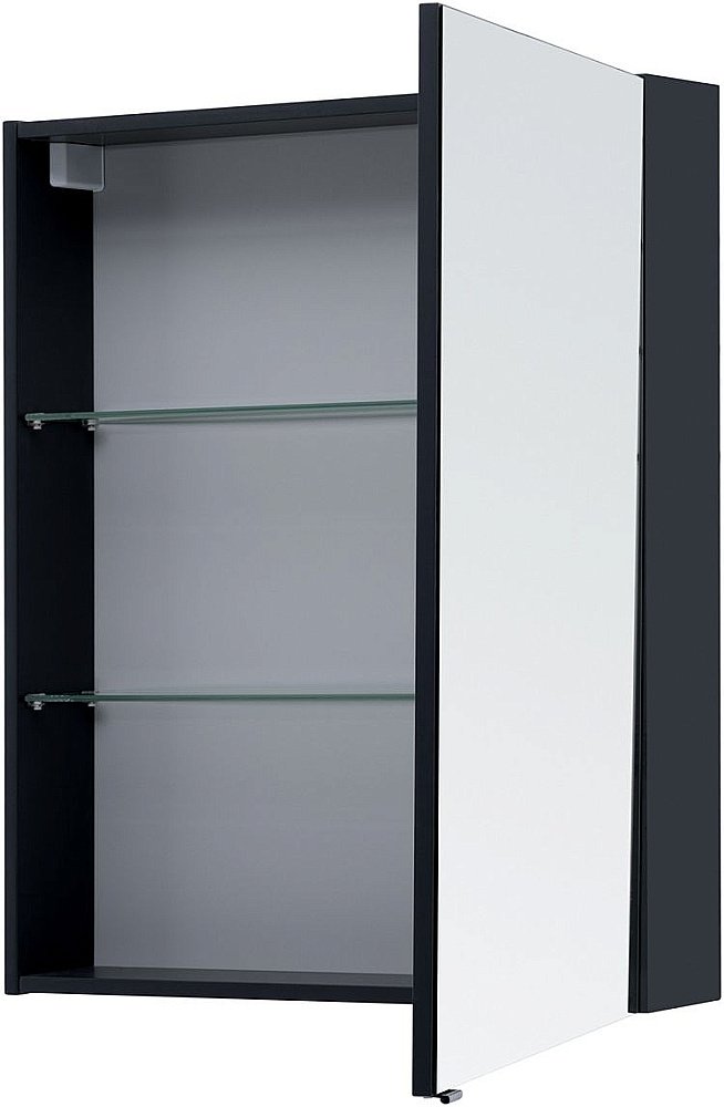 Зеркальный шкаф Aquanet Алвита new 70 антрацит купить в интернет-магазине сантехники Sanbest