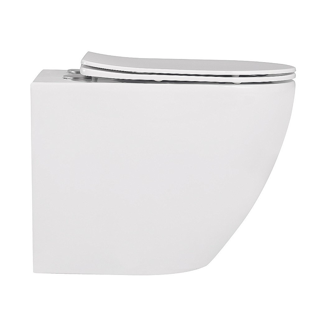 Унитаз ABBER Bequem AC1111 с крышкой микролифт, безободковый купить в интернет-магазине Sanbest