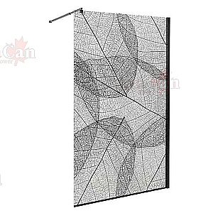 Душевое ограждение AvaCan MB110 профиль черный/стекло прозрачное с рисунком купить в интернет-магазине Sanbest