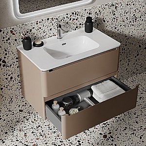 Тумба с раковиной Iddis Edifice 80 EDI80C0i95K капучино для ванной в интернет-магазине Sanbest