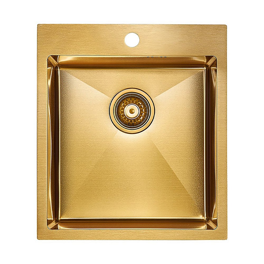 Мойка кухонная Paulmark FAVOR PM214551-BG брашированное золото купить в интернет-магазине сантехники Sanbest