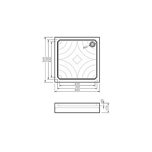 Душевой поддон Koller Pool GRACE80SH 80x80 акрил купить в интернет-магазине Sanbest