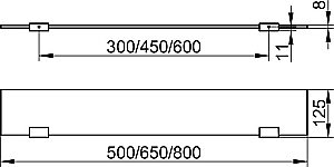 Полка KEUCO MOLL 12710015600 65 хром купить в интернет-магазине сантехники Sanbest