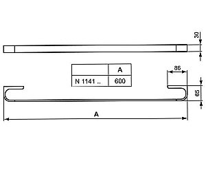 Полотенцедержатель Ideal Standard Moments N1141AA купить в интернет-магазине сантехники Sanbest