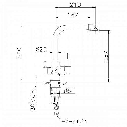 Смеситель для кухни Lemark Expert LM5061G Золото купить в интернет-магазине сантехники Sanbest