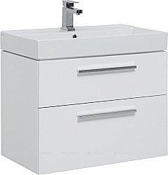 Тумба с раковиной Aquanet Nova 242262 75 белый для ванной в интернет-магазине Sanbest