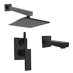 Душевая система PAINI Grazia 21PZSET26911BATHHEAD черная матовая купить в интернет-магазине сантехники Sanbest