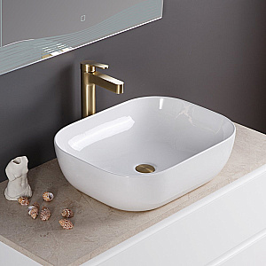 Тумба с раковиной и столешницей BelBagno KRAFT 100 KRAFT100BO-KEPMCO-1302-SET белая матовая для ванной в интернет-магазине Sanbest