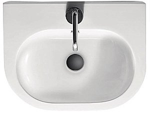 Раковина Kerasan Flo 50 33141bi*1 белая купить в интернет-магазине Sanbest