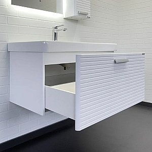 Тумба с раковиной Comforty Танжер 90 00-00019566 белая матовая для ванной в интернет-магазине Sanbest