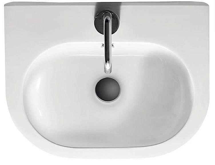 Раковина Kerasan Flo 50 33141bi*1 белая купить в интернет-магазине Sanbest