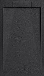 Душевой поддон Esbano Luxe 100х80 ESPLX108B черный матовый купить в интернет-магазине Sanbest