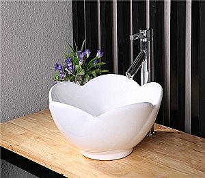 Раковина накладная Ceramalux N 39 9078 белая купить в интернет-магазине Sanbest