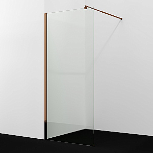 Душевое ограждение WasserKRAFT Rur 30W44RG 100 профиль розовое золото/стекло прозрачное купить в интернет-магазине Sanbest