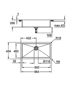 Кухонная мойка Grohe K700 31580SD1 нержавеющая сталь купить в интернет-магазине сантехники Sanbest