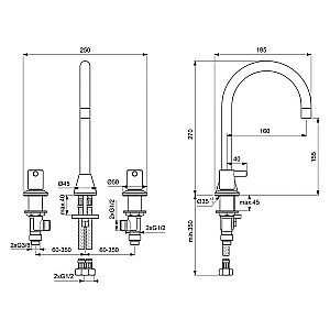 Смеситель для раковины Ideal Standard Ceraline BC196AA купить в интернет-магазине сантехники Sanbest