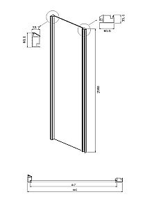 Душевой уголок Ambassador Intense IBB 110022205IBB-90IBB 160х90 стекло тонированное/профиль черный купить в интернет-магазине Sanbest