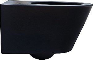 Унитаз подвесной Aquanet Lake черный матовый с крышкой микролифт, безободковый купить в интернет-магазине Sanbest