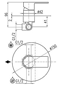 Смеситель для душа Rav-Slezak VLTAVA VT483LCMATZ купить в интернет-магазине сантехники Sanbest