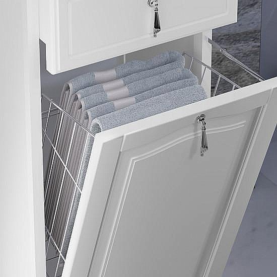 Пенал Опадирис Риспекто 40 белый матовый для ванной в интернет-магазине сантехники Sanbest