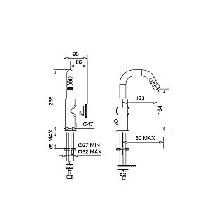 Смеситель для биде Migliore Reversa 28198 хром купить в интернет-магазине сантехники Sanbest