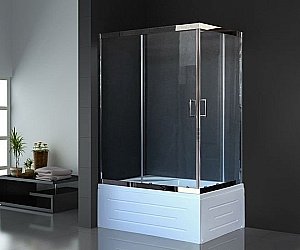Душевой уголок Royal Bath RB8120BP-T-CH 120х80 прозрачный купить в интернет-магазине Sanbest