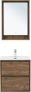 Тумба с раковиной Aquanet Милан 336377/254363 60 дуб рустикальный для ванной в интернет-магазине Sanbest