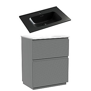 Тумба с раковиной Sancos FOLK Floor FL70FES/CN7007MB 70 Ergraut soft для ванной в интернет-магазине Sanbest