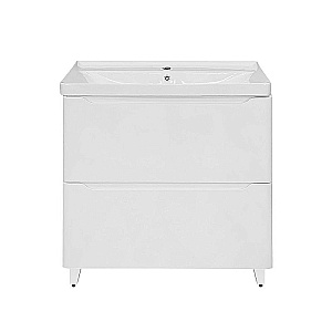 Тумба с раковиной Azario Lotos 80/2 Н CS00081987 белая для ванной в интернет-магазине Sanbest