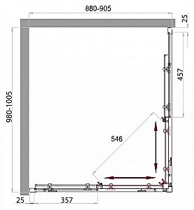 Душевой уголок BelBagno SELA-AH-2-100/90-C-Cr 100x90 стекло прозрачное/профиль хром купить в интернет-магазине Sanbest