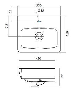 Тумба с раковиной Акватон Кантри 55 белая/дуб верона для ванной в интернет-магазине Sanbest