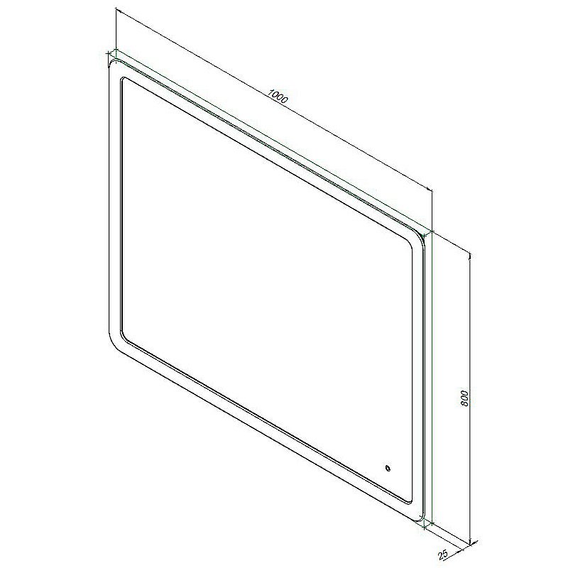 Зеркало Aquanet Ирис 100 326448 в ванную от интернет-магазине сантехники Sanbest