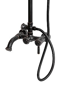 Душевая система Milacio Vitoria MC.101.1BBR черная бронза купить в интернет-магазине сантехники Sanbest