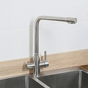 Смеситель для кухни Melana Stello 610304 сатин купить в интернет-магазине сантехники Sanbest