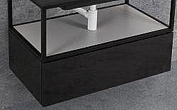 Нижняя тумба Cezares Cadro 80 nero купить в интернет-магазине сантехники Sanbest